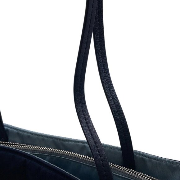 PRADA etiquette tote Nylon/Leather Navy/Light Blue - Picture 10 of 15